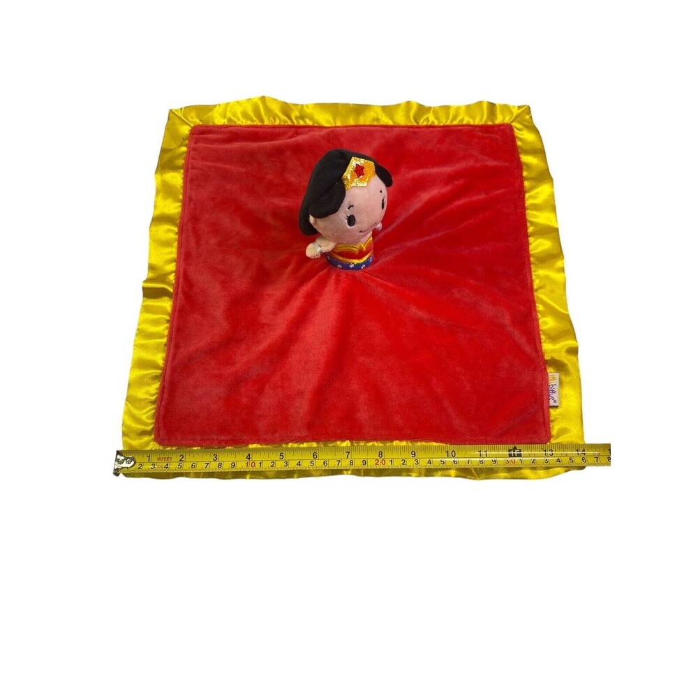 Wonder Woman Baby Security Blanket Plush DC Comics Lovey By Hallmark Itty Bittys - Picture 11 of 12